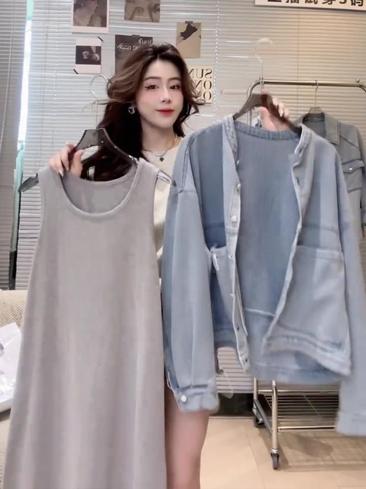 Denim jacket for women 2024 spring and autumn new Korean style loose casual versatile retro tops for small people hot autumn wear