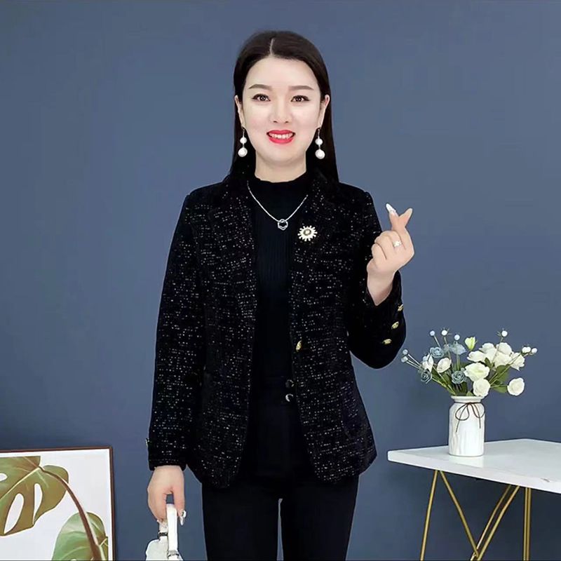 Xiaoxiangfeng woolen coat women's short style 2024 spring and autumn new style foreign style thickened top quilted woolen coat