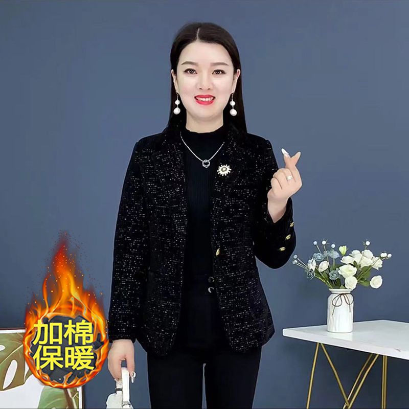 Xiaoxiangfeng woolen coat women's short style 2024 spring and autumn new style foreign style thickened top quilted woolen coat