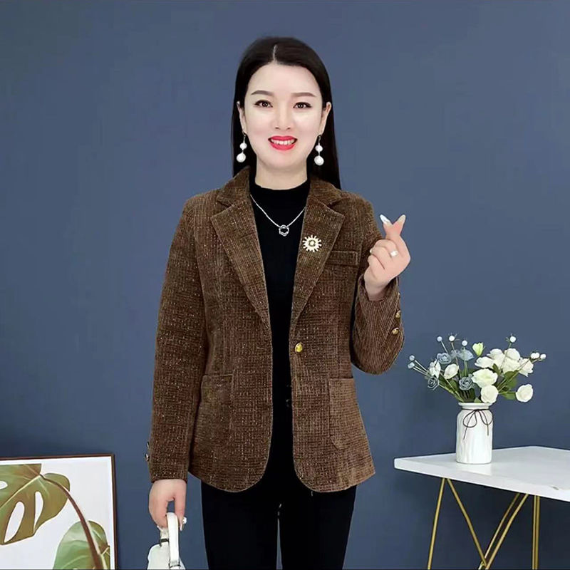 Xiaoxiangfeng woolen coat women's short style 2024 spring and autumn new style foreign style thickened top quilted woolen coat