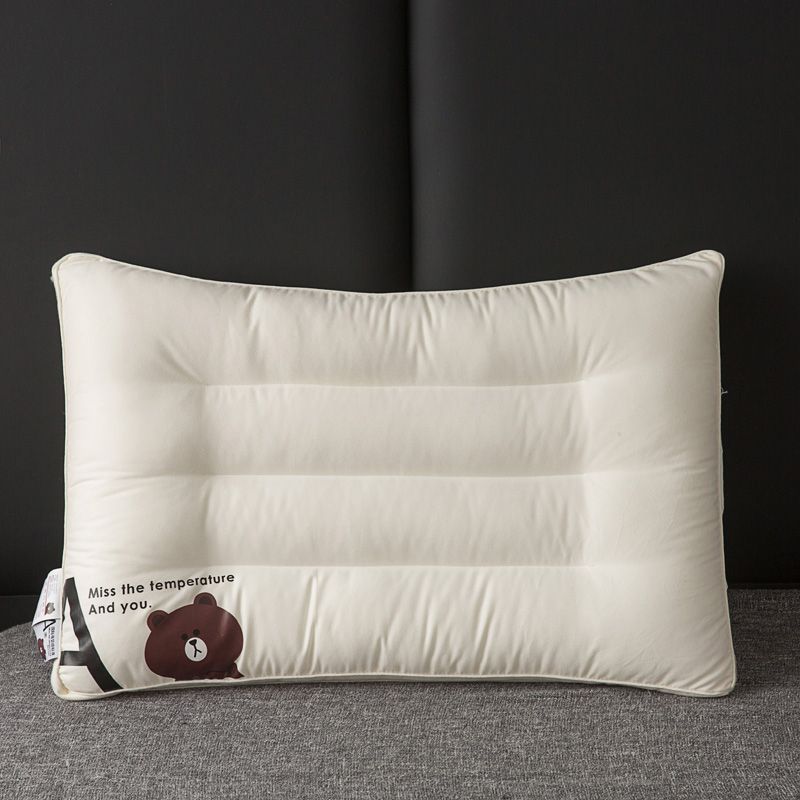 A类全棉枕芯儿童枕头成人超软防螨抗菌单人枕芯全棉可机洗学生枕