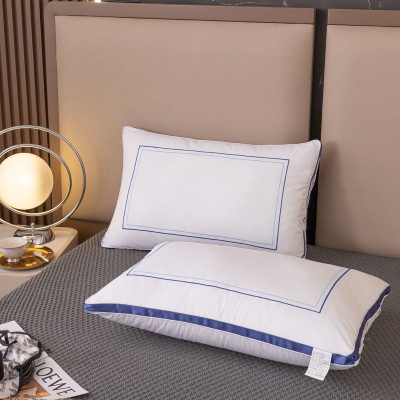 酒店枕头枕芯一对装护颈椎助睡眠家用枕头专用学生宿舍单人磨毛枕