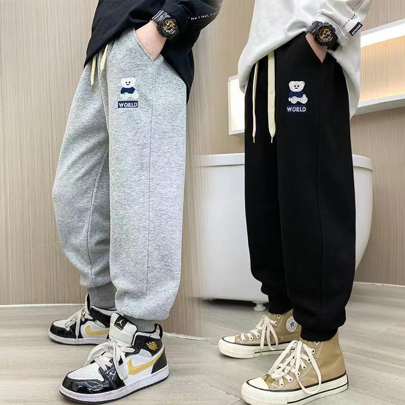 Children's Spring Sports Pants Children's Pants Spring and Autumn Boys and Girls Casual Sports Pants for Small and Medium-sized Children's Pants for Boys