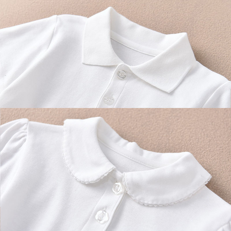 100% cotton children's polo shirt summer thin short-sleeved t-shirt medium and stylish girls and boys t-shirt new Japanese style