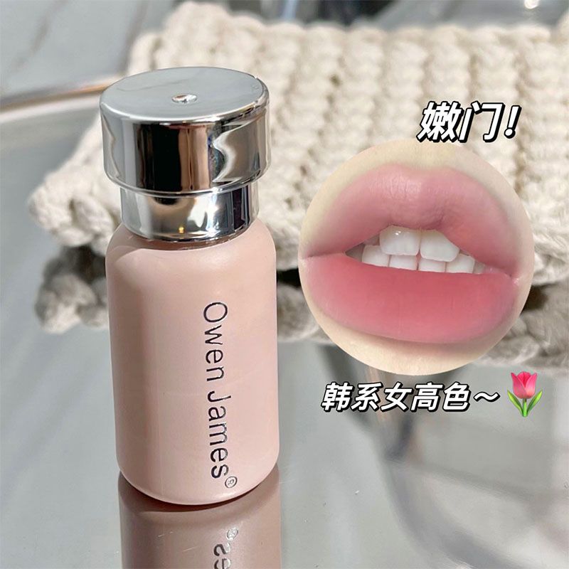 低飽和粉霜唇釉~啞光霧面絲絨不掉色不沾杯顯白口紅唇釉學生黨女
