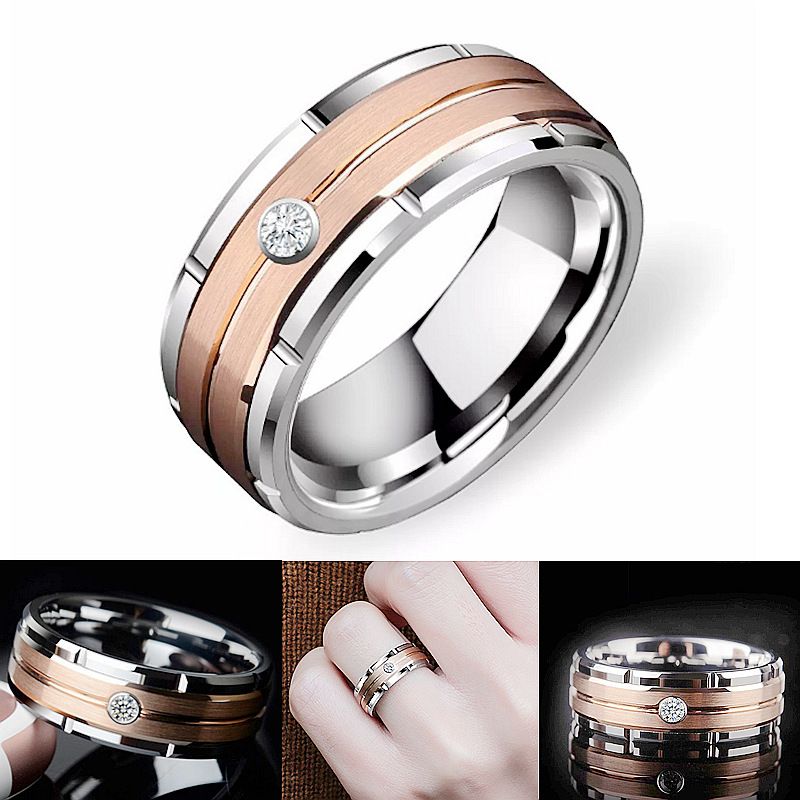Stylish Men's Diamond Ring For Couples And Girlfriend Gift_voghion.com