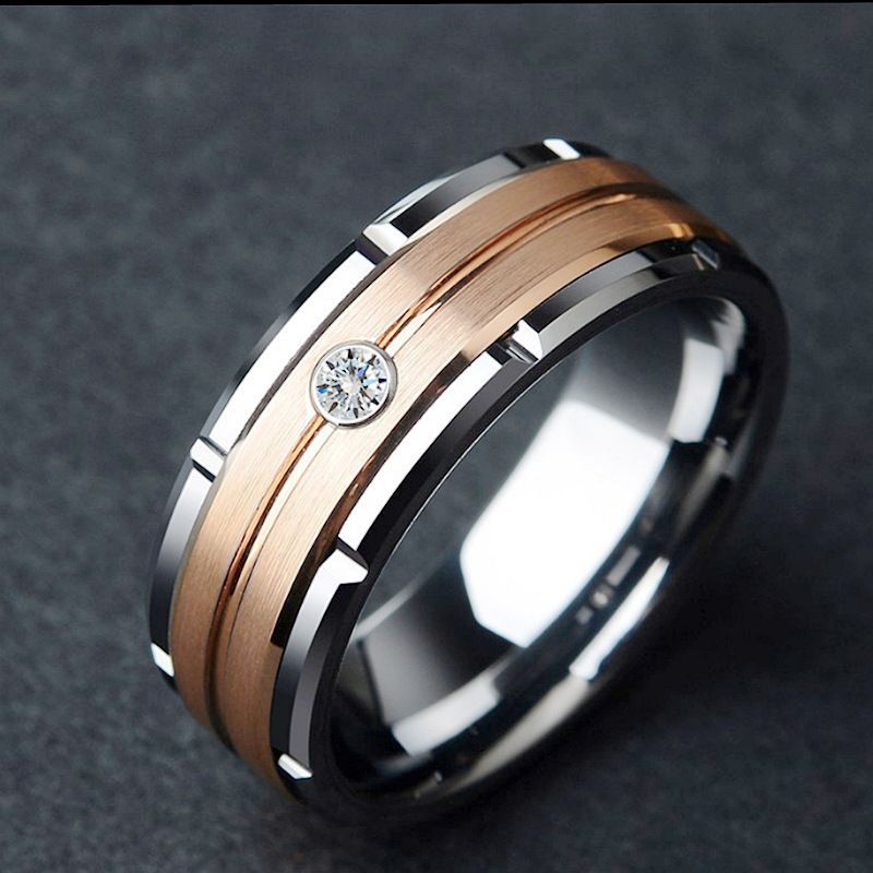 Stylish Men's Diamond Ring For Couples And Girlfriend Gift_voghion.com