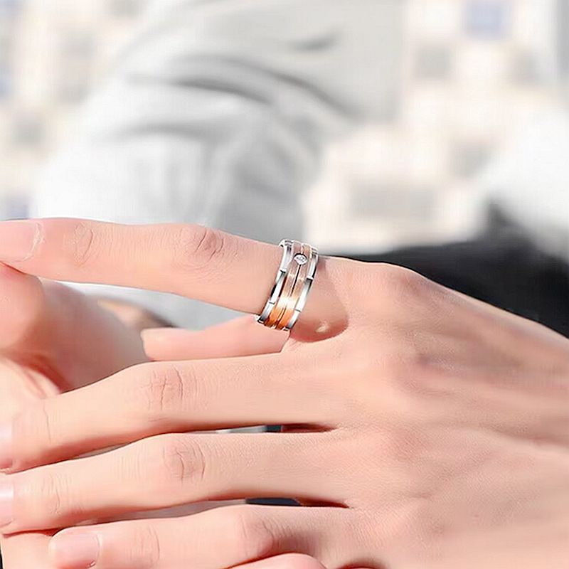 Stylish Men's Diamond Ring For Couples And Girlfriend Gift_voghion.com