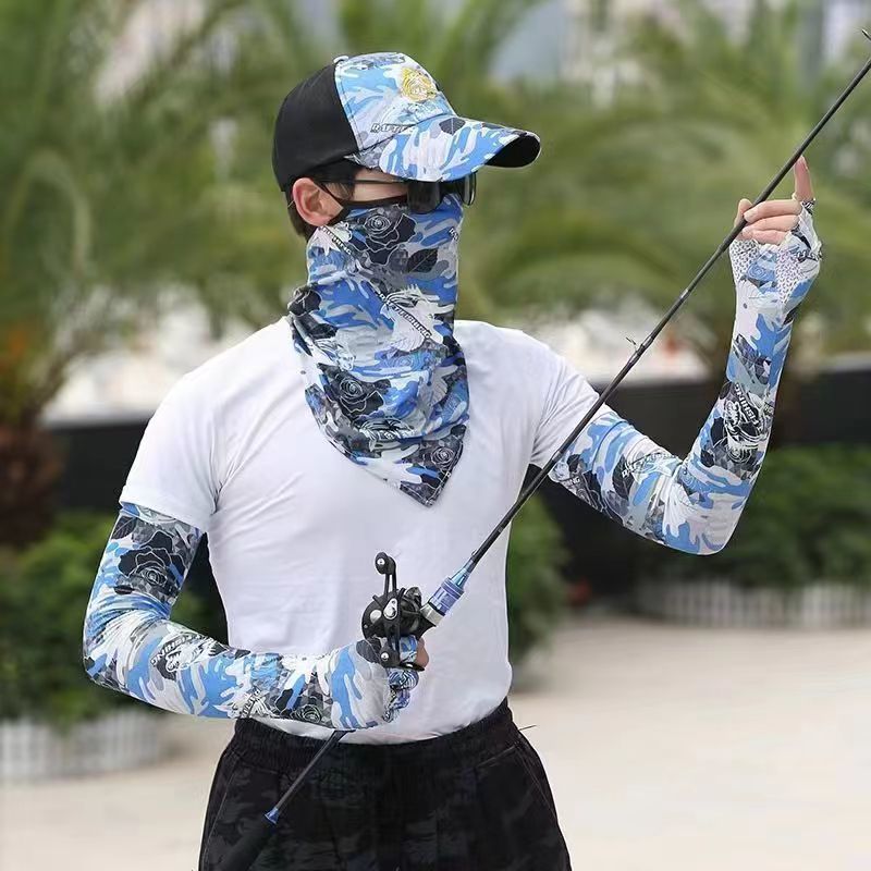 Outdoor Men, Complete Set Of Sun Protection Gear For Summer, And Rock Fishing, Mosquito-proof Hat, Face-covering,_voghion.com