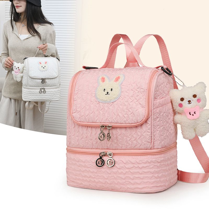 Leuke, trendy tas met grote capaciteit voor moeder en baby, perfect voor een uitje als mama-prinses, modieus en multifunctioneel._voghion.com