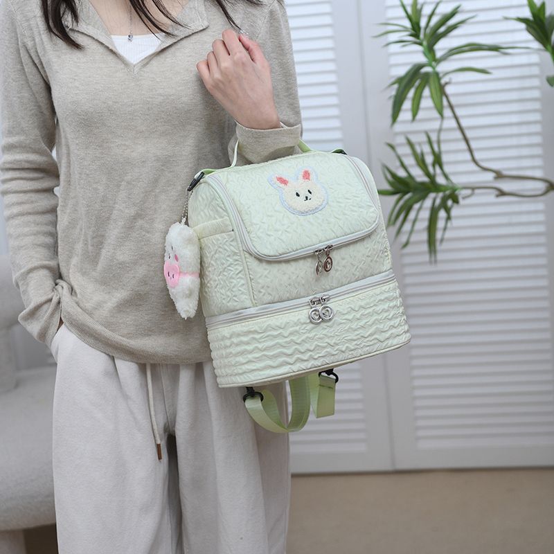 Bolsa de passeio grande e moderna para mamãe e bebê, inspirada em celebridades da internet. Multifuncional e estilosa._voghion.com