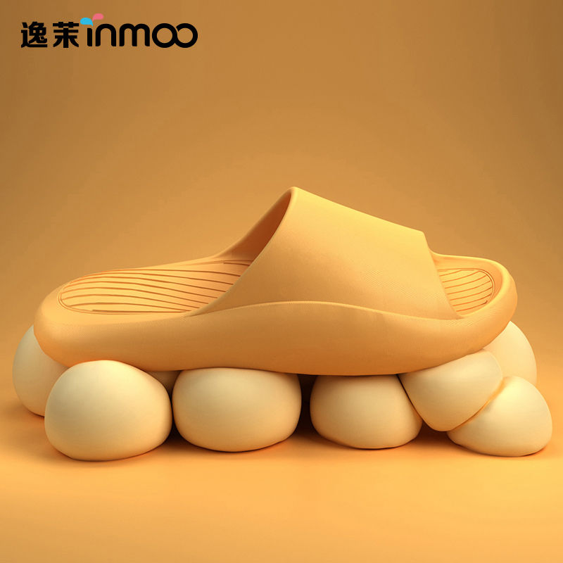 Yimo bathroom slippers for men indoor non-slip bathing home anti-odor home slippers with poop feeling for women summer home use