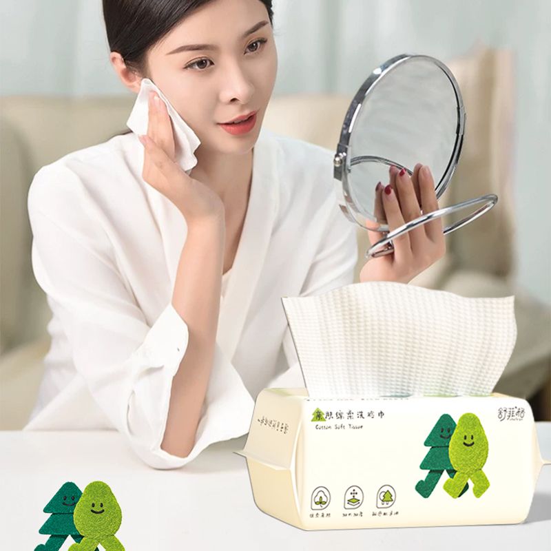 洗脸巾一次性洗脸巾婴儿手口专用加厚绵柔巾干湿两用抽取式擦脚布