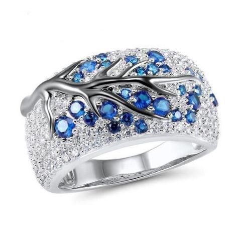 Anello a ramo bicolore con intarsio di diamanti uomo donna_voghion.com