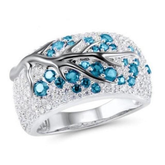 Anello a ramo bicolore con intarsio di diamanti uomo donna_voghion.com