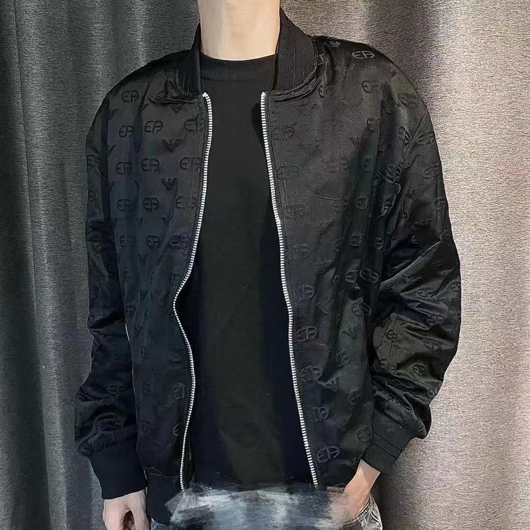 Giacca uomo stile baseball pilota versatile casual primaverile_voghion.com