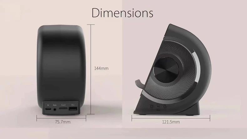 2023. gada jaunais privātais modelis trīs vienā radošais bezvadu uzlādes modinātāja Bluetooth skaļrunis_voghion.com