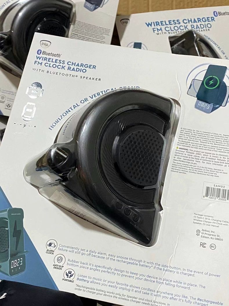 2023. gada jaunais privātais modelis trīs vienā radošais bezvadu uzlādes modinātāja Bluetooth skaļrunis_voghion.com