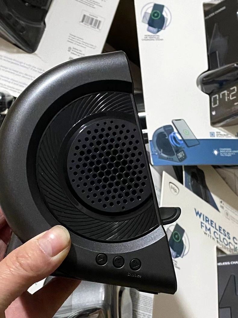 2023. gada jaunais privātais modelis trīs vienā radošais bezvadu uzlādes modinātāja Bluetooth skaļrunis_voghion.com