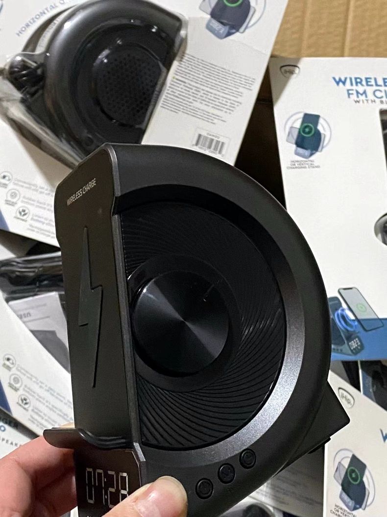 2023. gada jaunais privātais modelis trīs vienā radošais bezvadu uzlādes modinātāja Bluetooth skaļrunis_voghion.com