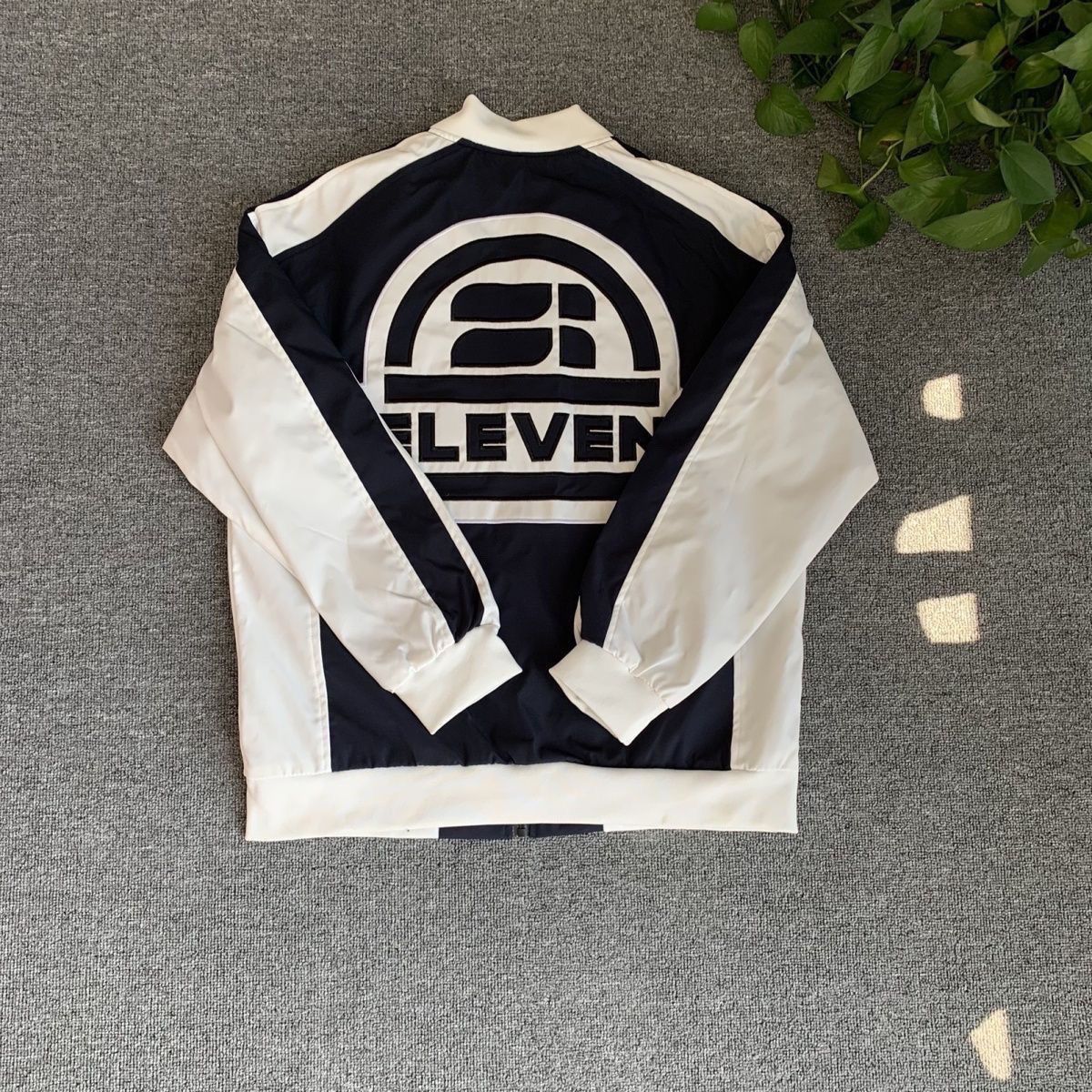 Men's Jacket Trendy American Style Colorblock Embroidered Coat_voghion.com