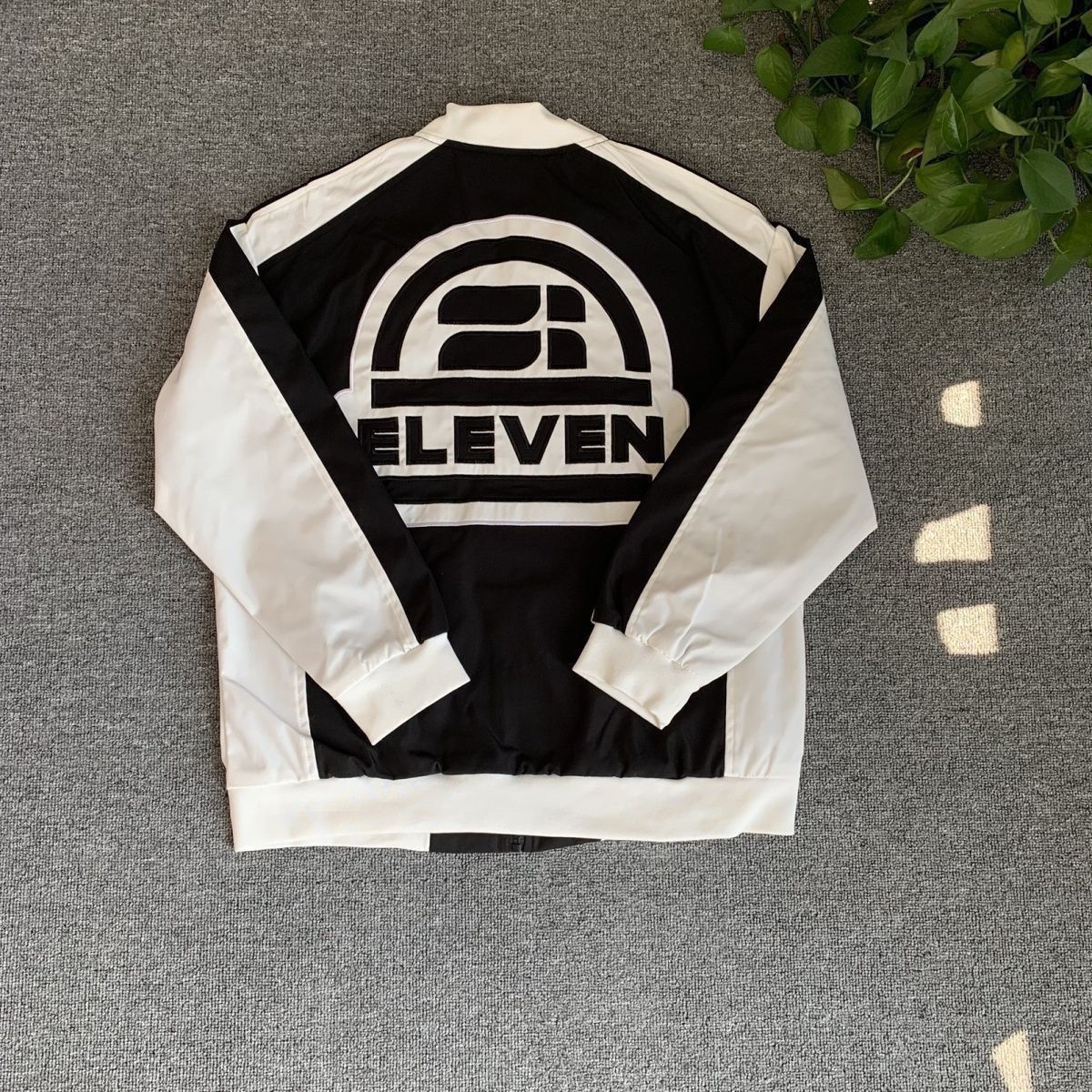 Men's Jacket Trendy American Style Colorblock Embroidered Coat_voghion.com