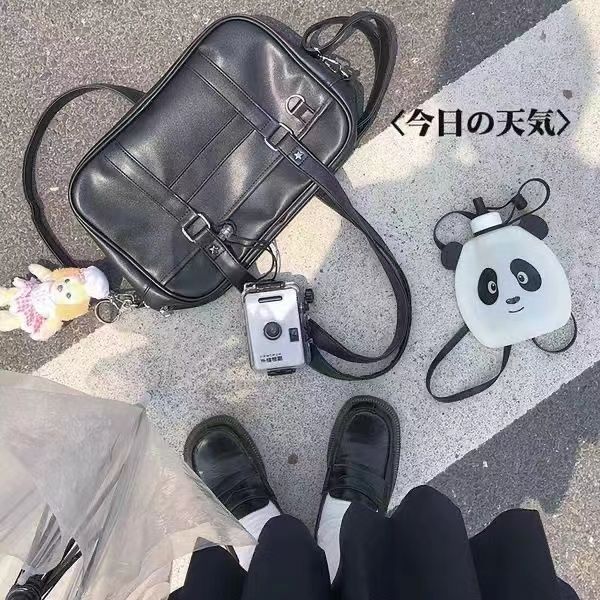 日系原創基礎jk制服包pu斜挎手提單肩學院生大容量【升級pu款】