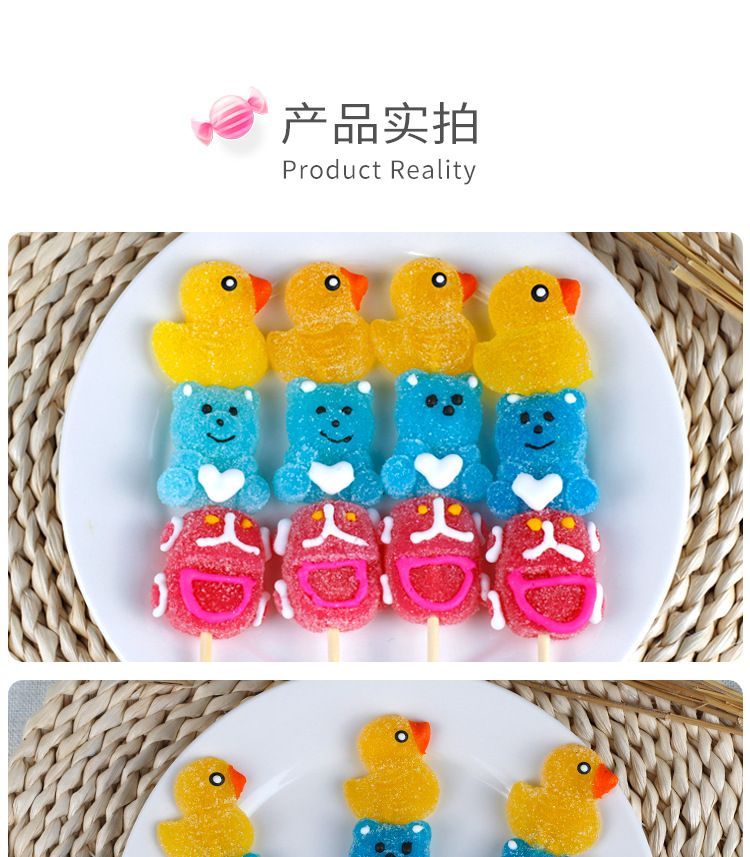 ミックスフルーツ味やストロベリー味などフルーツの形をしたフルーツジュースグミロリポップお子様向けキャンディスナック誕生日プレゼント子供の日のギフト