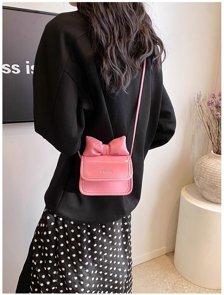 FOUR ONE Koreanische Ins Nette Mädchen Bogen Weibliche Platz High-End, Kleine Skewner Tasche_voghion.com