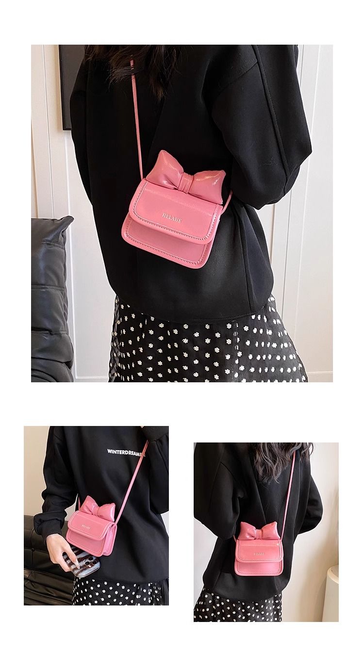 FOUR ONE Koreanische Ins Nette Mädchen Bogen Weibliche Platz High-End, Kleine Skewner Tasche_voghion.com