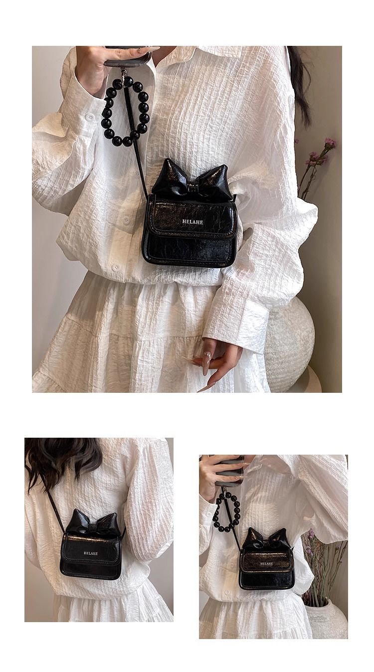 FOUR ONE Koreanische Ins Nette Mädchen Bogen Weibliche Platz High-End, Kleine Skewner Tasche_voghion.com