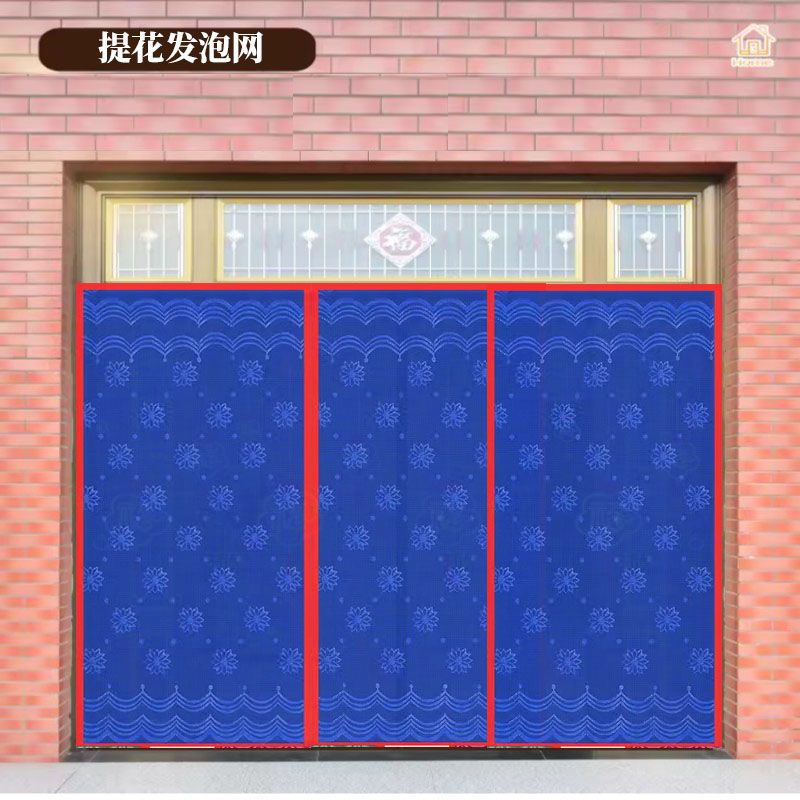定夏季防蚊门帘发泡网加厚一体门帘农村大门用防飘透气耐用单门帘 图片 5