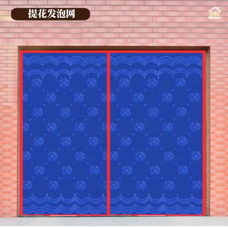 定夏季防蚊门帘发泡网加厚一体门帘农村大门用防飘透气耐用单门帘