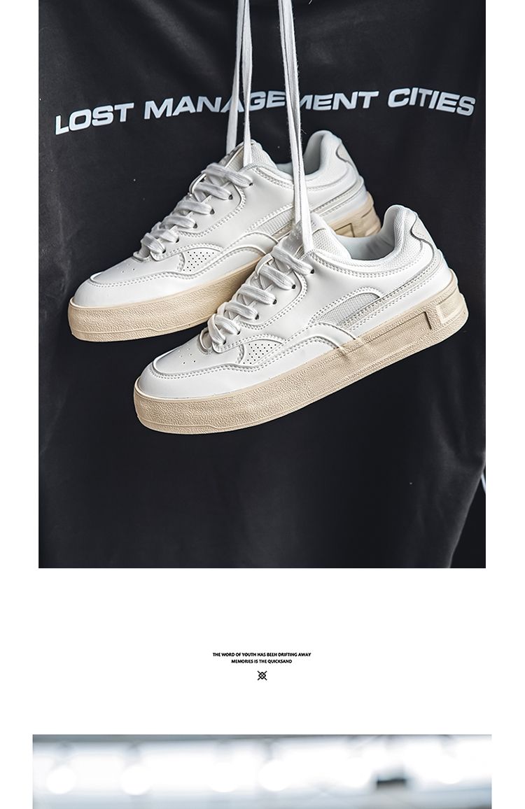 Yuanbo baskets homme classiques argent chaussures décontractées_voghion.com