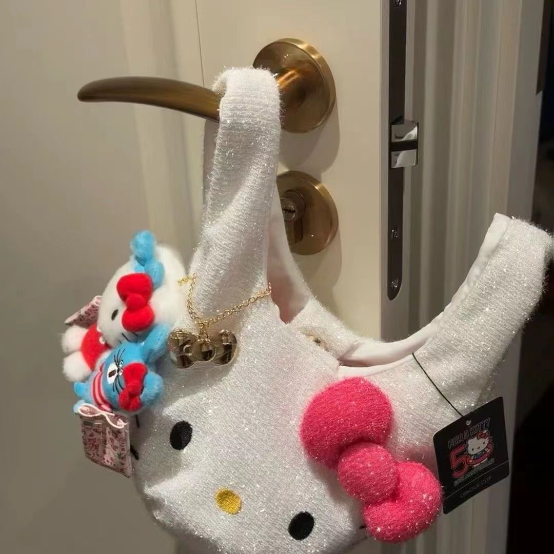 新款 kitty 50周年閃閃收納包 手提袋