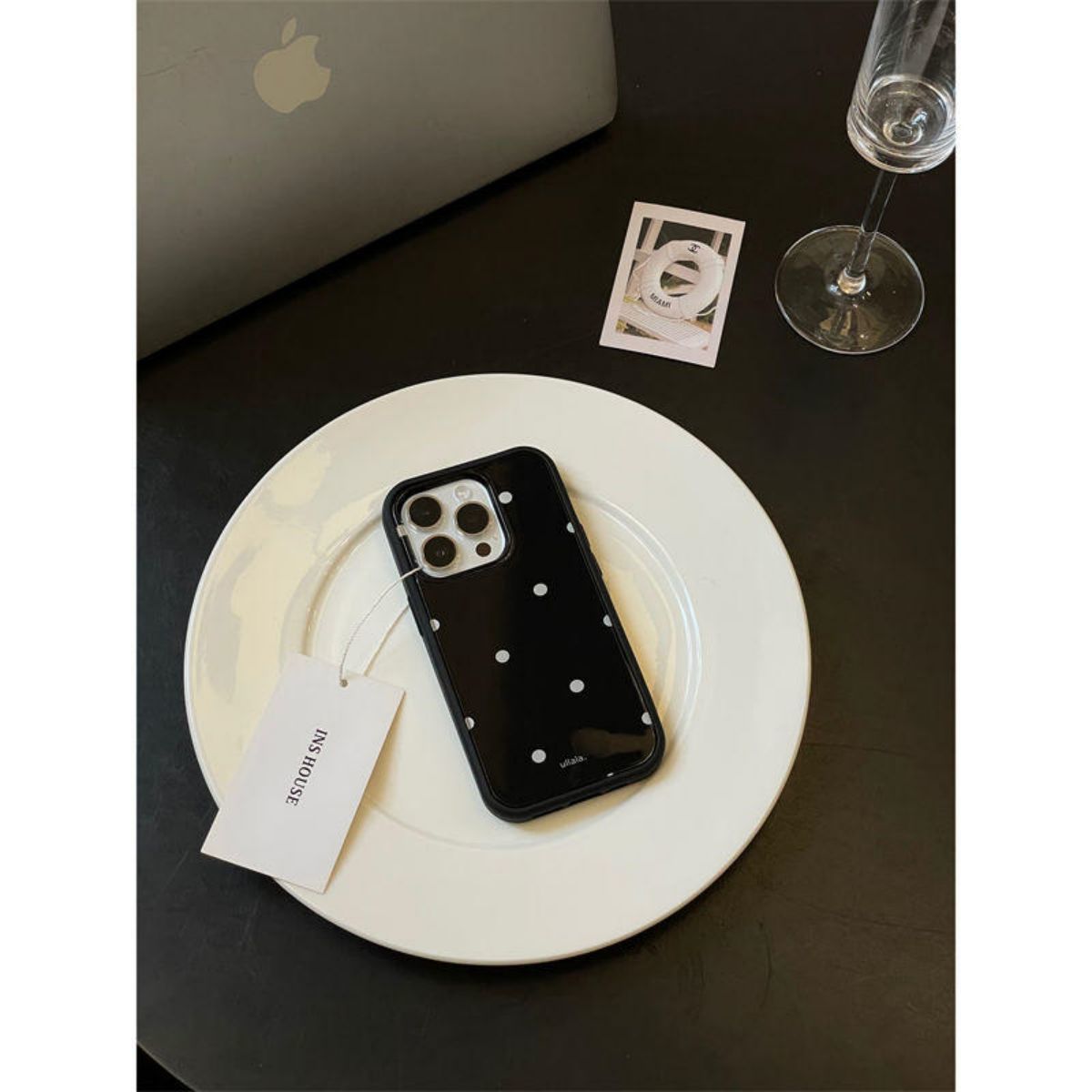 ins Korean style full screen polka dots suitable for iPhone15 mobile phone case 14promax Apple 13 new 12/11 soft shell