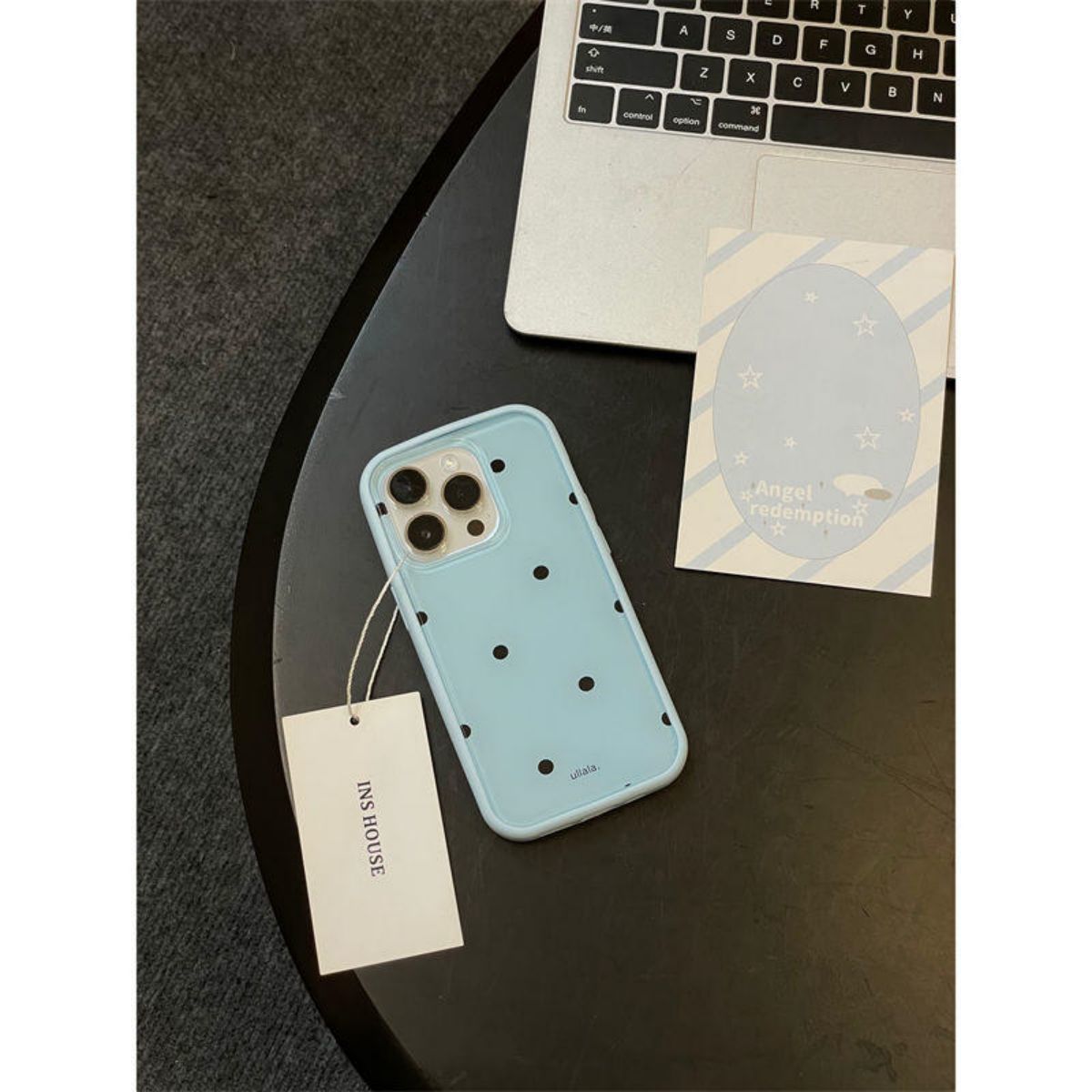 ins Korean style full screen polka dots suitable for iPhone15 mobile phone case 14promax Apple 13 new 12/11 soft shell