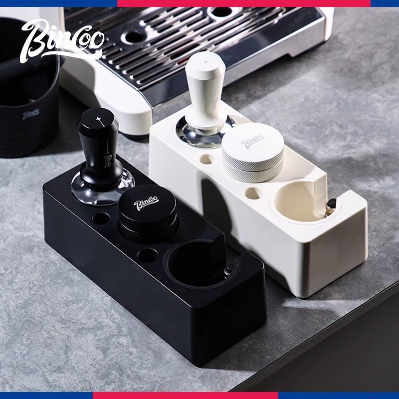 Bincoo咖啡压粉器套装底座压粉器51mm不锈钢平衡按压式定力布粉器