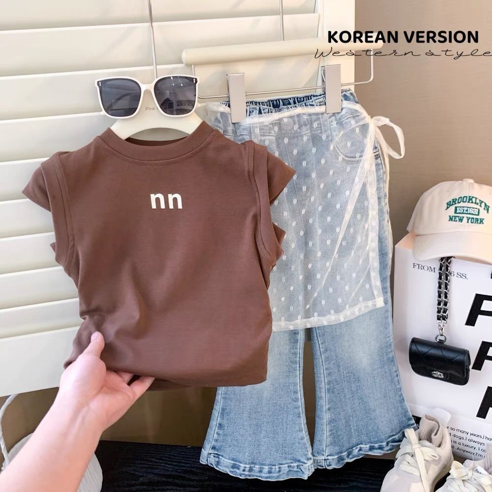 Stylisches Mädchen T-shirt Sommer Weste Für Modische Kindermode_voghion.com