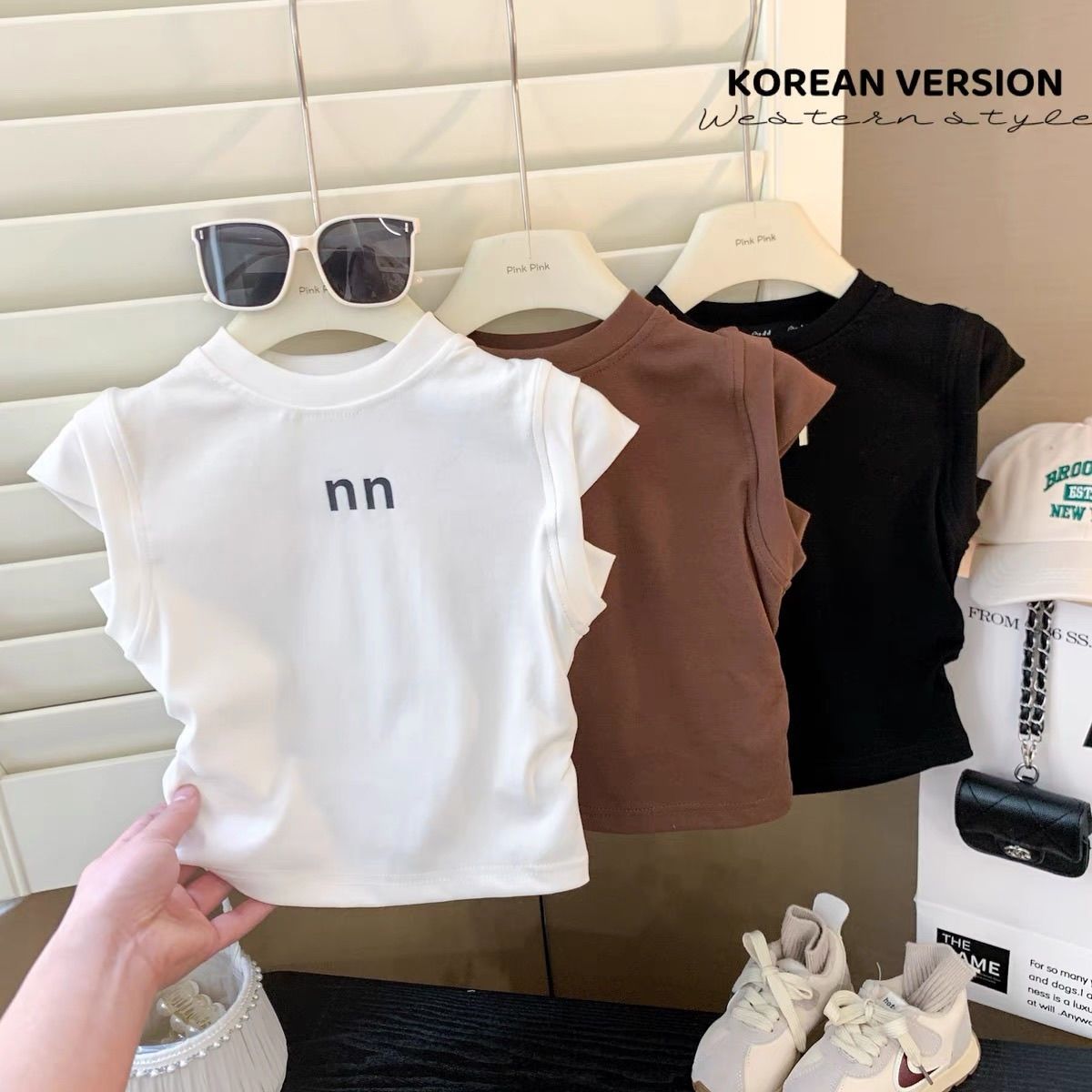 Stylisches Mädchen T-shirt Sommer Weste Für Modische Kindermode_voghion.com