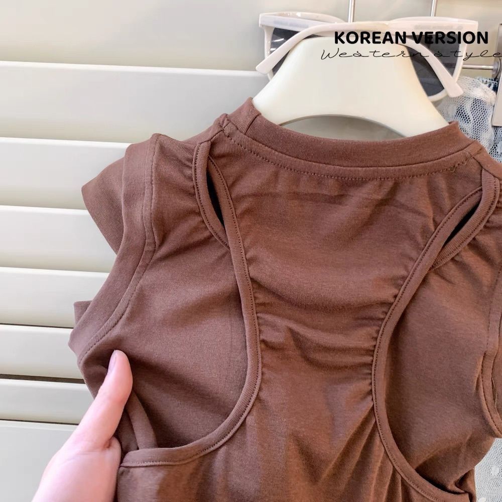 Stylisches Mädchen T-shirt Sommer Weste Für Modische Kindermode_voghion.com