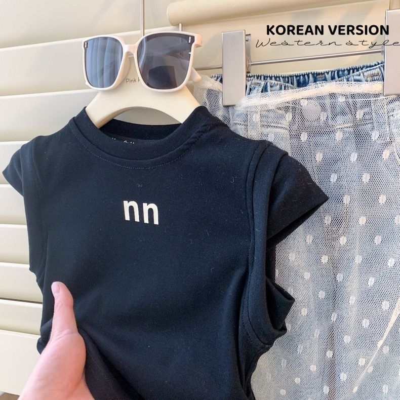 Stylisches Mädchen T-shirt Sommer Weste Für Modische Kindermode_voghion.com