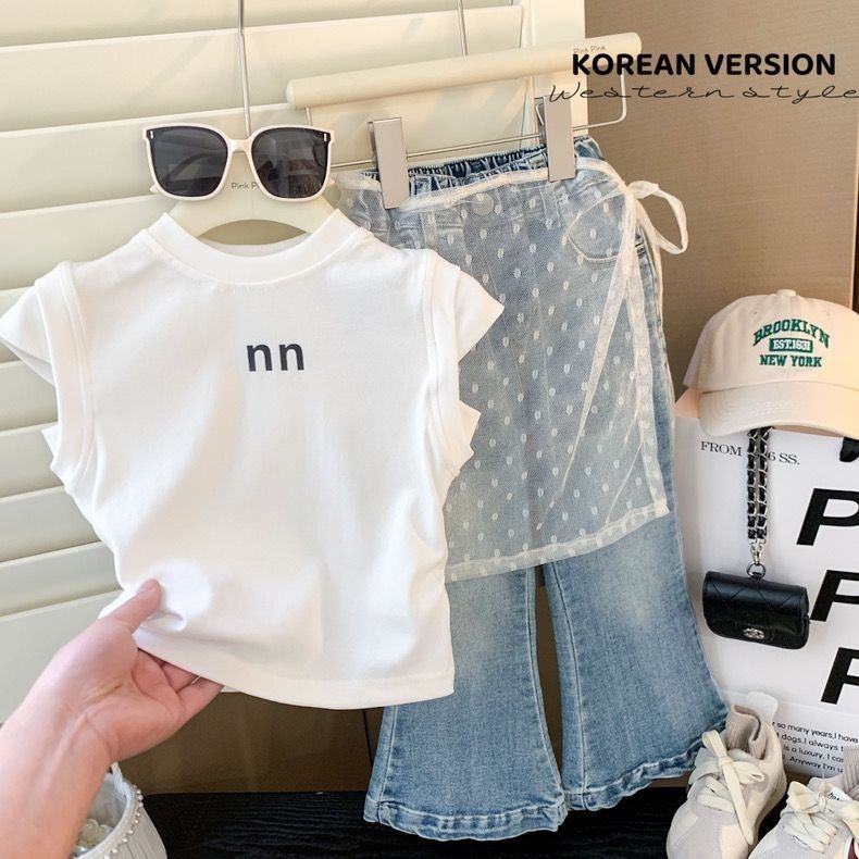 Stylisches Mädchen T-shirt Sommer Weste Für Modische Kindermode_voghion.com