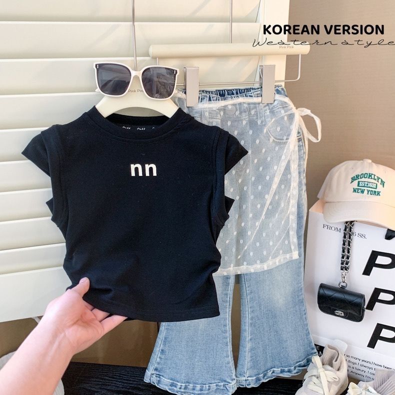 Stylisches Mädchen T-shirt Sommer Weste Für Modische Kindermode_voghion.com