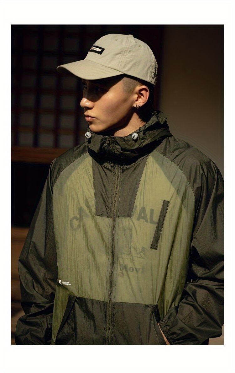 Sommer UPF+50 Herren Bergsteigen Sonne Kapuze Atmungsaktiv Ice Silk UV-Schutz Kleidung_voghion.com