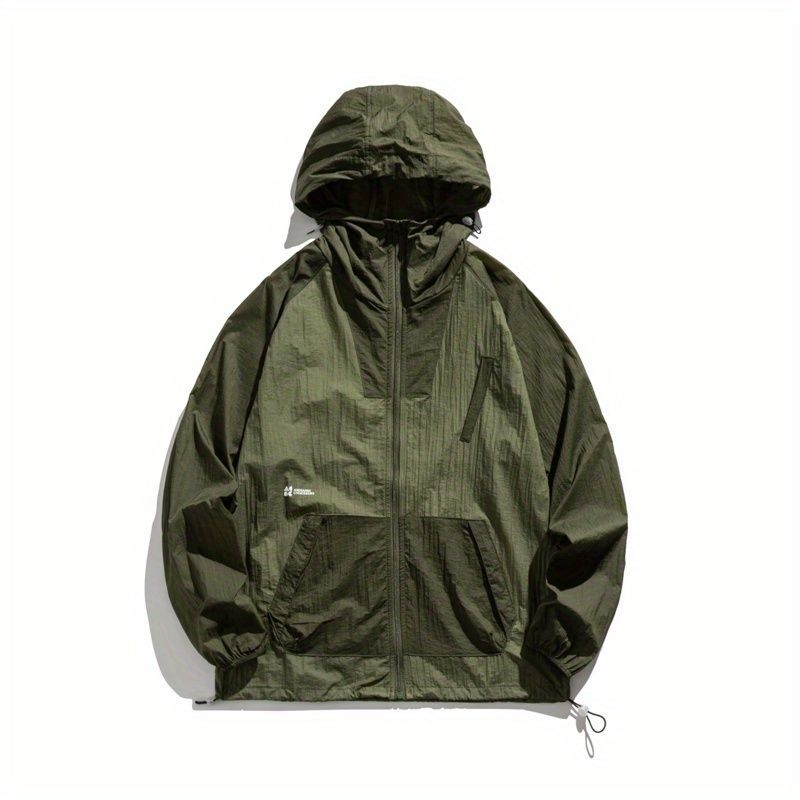 Sommer UPF+50 Herren Bergsteigen Sonne Kapuze Atmungsaktiv Ice Silk UV-Schutz Kleidung_voghion.com