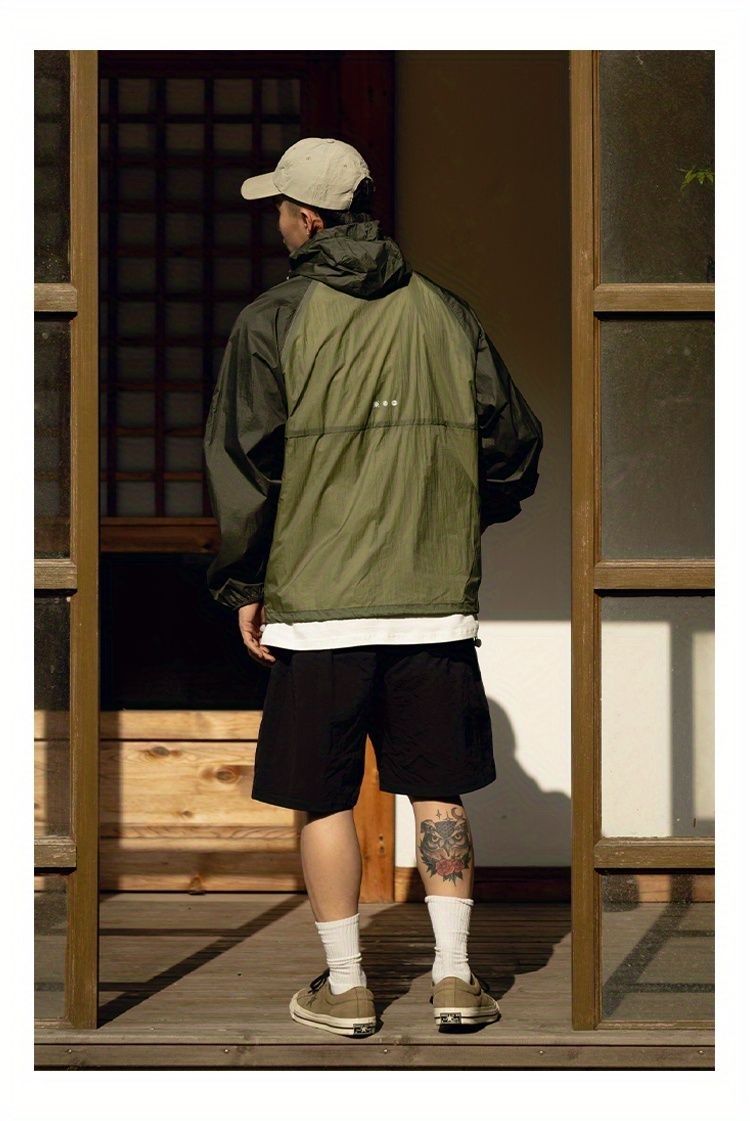 Sommer UPF+50 Herren Bergsteigen Sonne Kapuze Atmungsaktiv Ice Silk UV-Schutz Kleidung_voghion.com