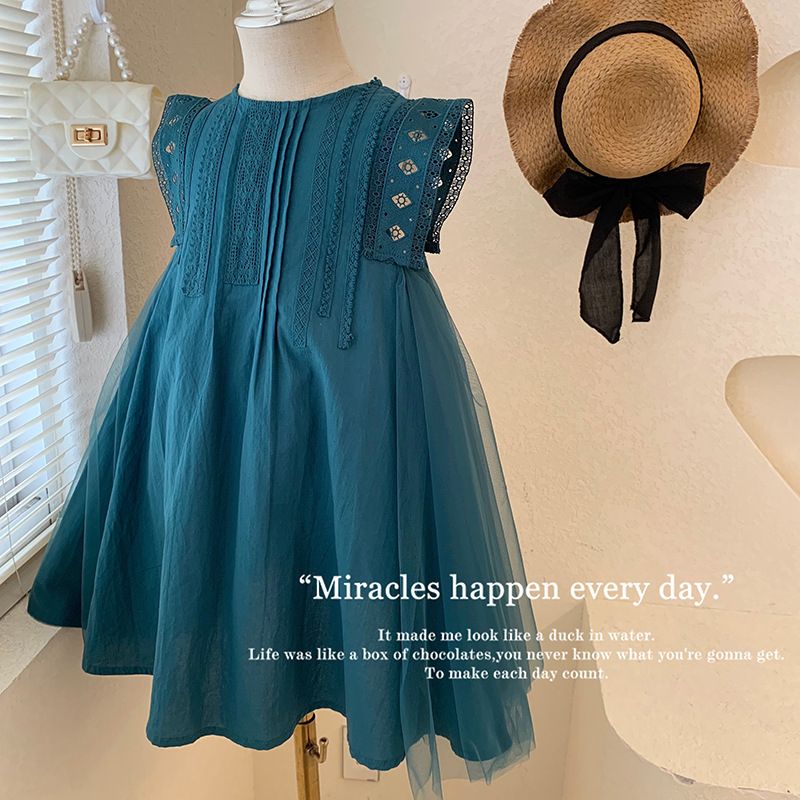 Prinzessinnenkleid für Mädchen, Ultra-Fairy Niche Neues chinesisch-stilvolles Tüll-Sommerkleid im Mambo-Prinzessinnen-Stil für Kinder,_voghion.com