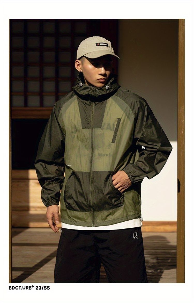 Sommer UPF+50 Herren Bergsteigen Sonne Kapuze Atmungsaktiv Ice Silk UV-Schutz Kleidung_voghion.com