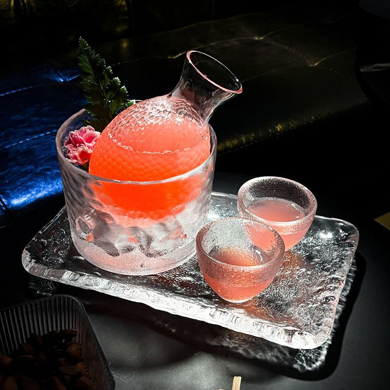 Leicht beschwipst Obst Cocktail Set Sake Kleine Haus Eis Topf Wärmer Atmosphäre Wein Tasse_voghion.com